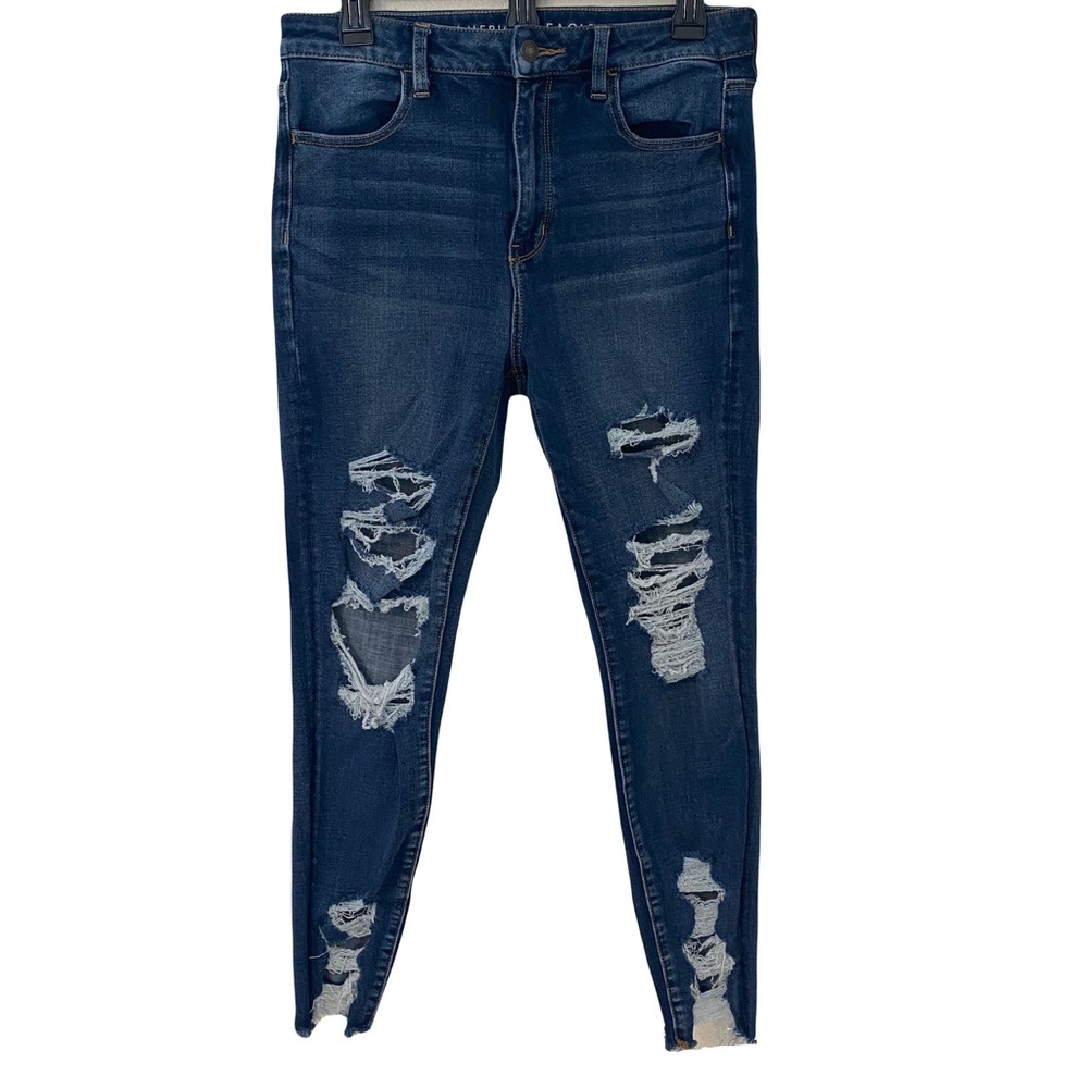 American Eagle Distressed Next Level Stretch Jeggings Size 10